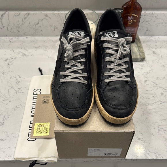 *New* Men's Ball Star in black nappa with suede star and nappa heel tab Size 42 - Picture 1 of 10